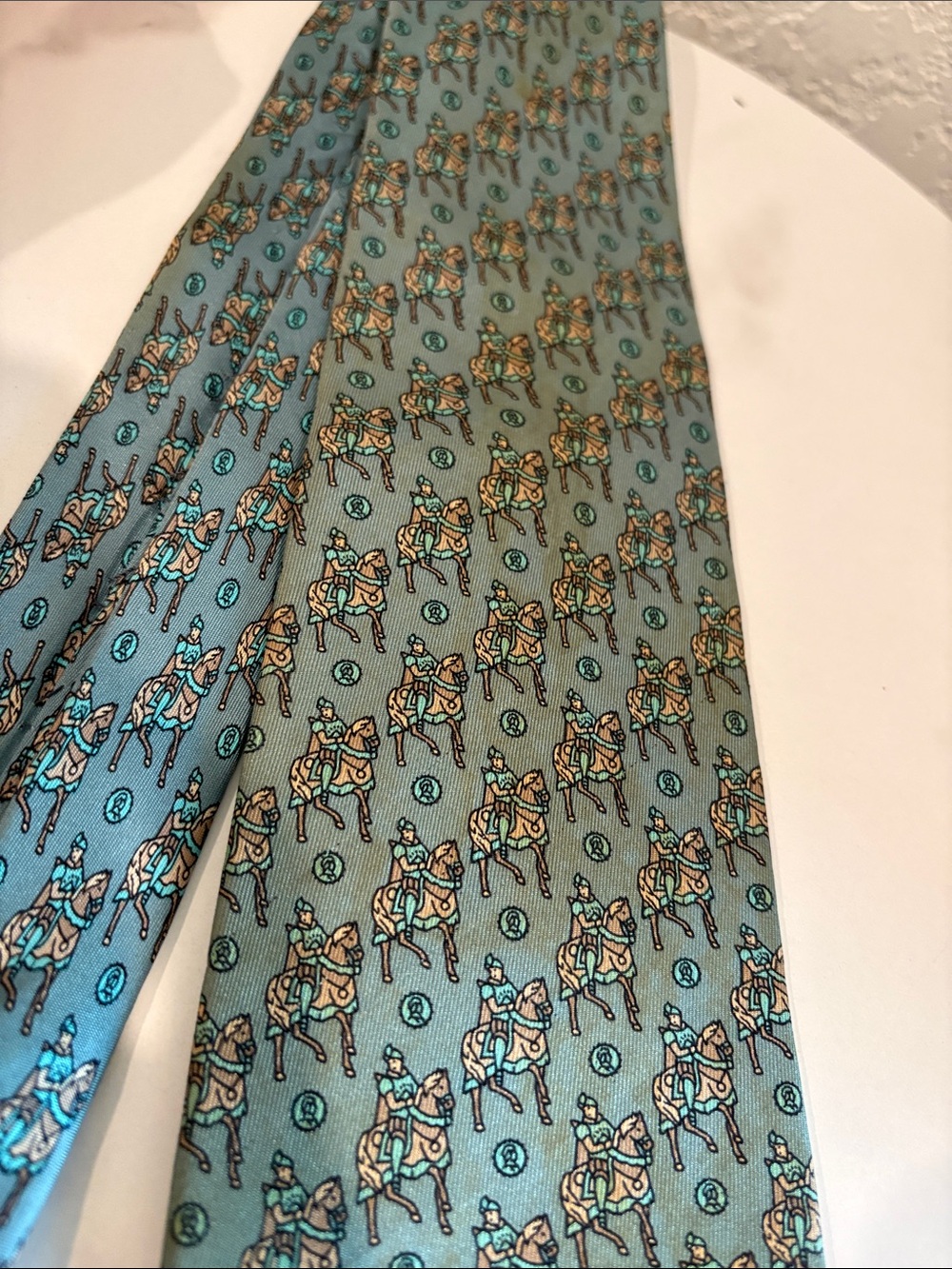 Celine, Loewe, Chanel, Dunhil Men's Silk Tie - Multi-Color Set 5pcs - Picture 10 of 14